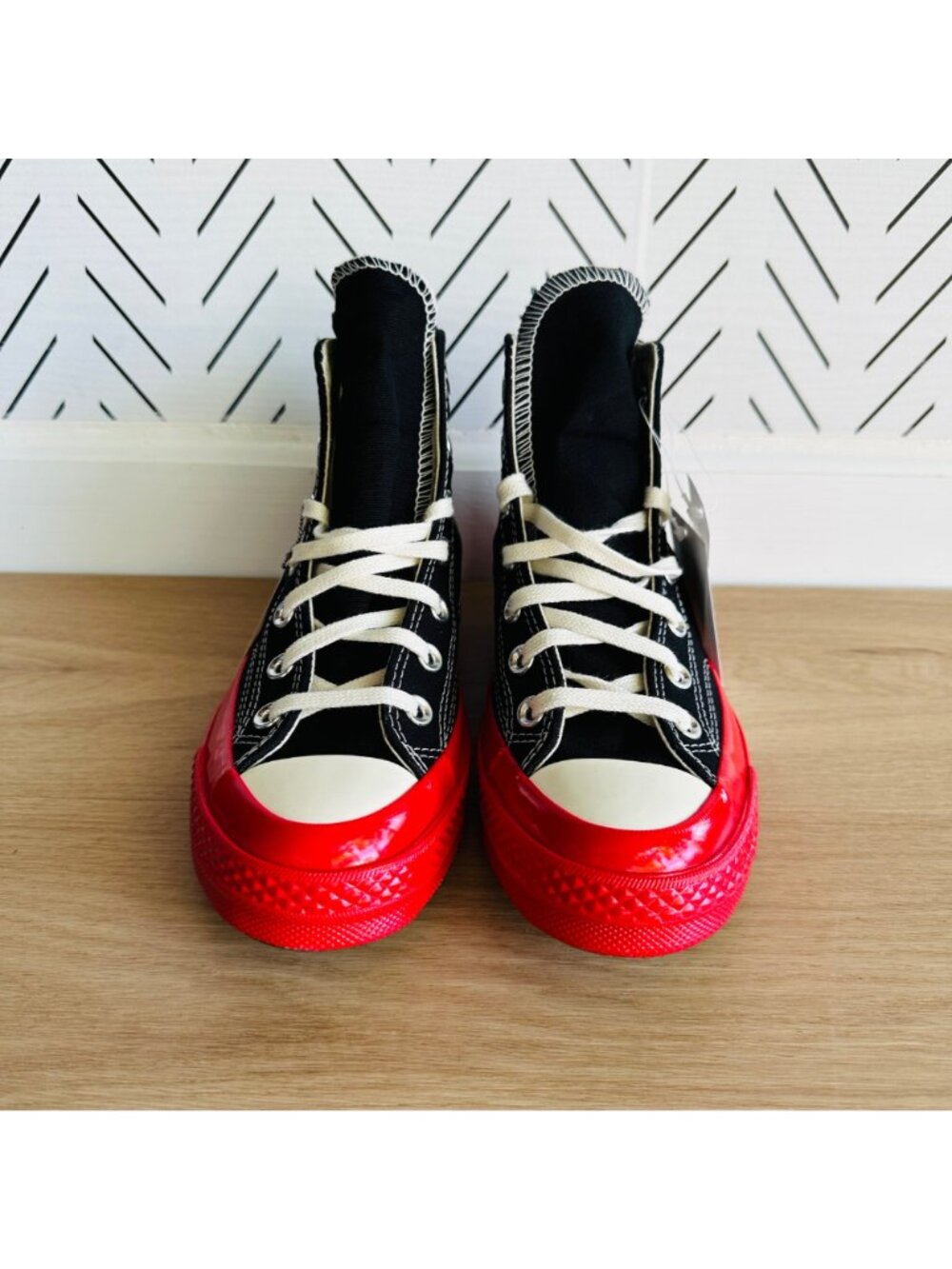 ⭐CONVERSE CDG Hearts Chuck 70 Comme des Garcons Sz 10 Mens Shoes Sneaker A01793C - Picture 3 of 9